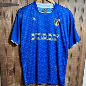 Men's Blue Italy Soccer Shirt